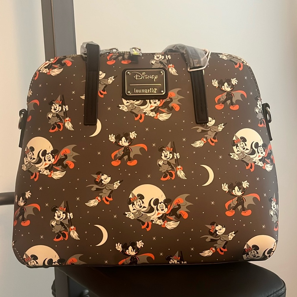 Loungefly Halloween Mickey and Minnie bag